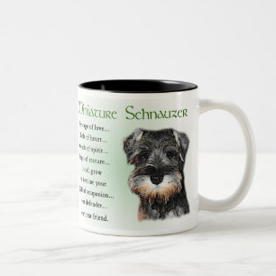 Miniature Schnauzer Gifts Two-Tone Coffee Mug
