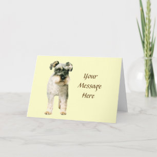 Miniature Schnauzer Greeting Card