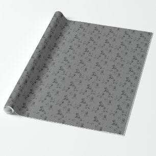 Miniature Schnauzer Grey Wrapping Paper