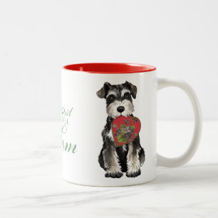 Miniature Schnauzer Heart Mum Two-Tone Coffee Mug