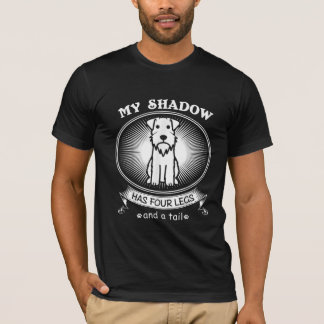 Miniature Schnauzer Is My Dog Is My Shadow Funny T-Shirt