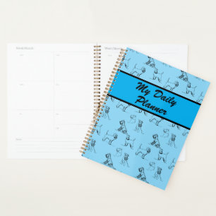 Miniature Schnauzer Light Blue Planner