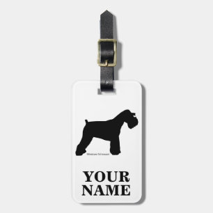 Miniature Schnauzer Luggage Tag
