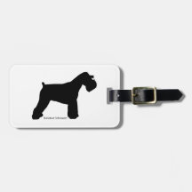 Miniature Schnauzer Luggage tag