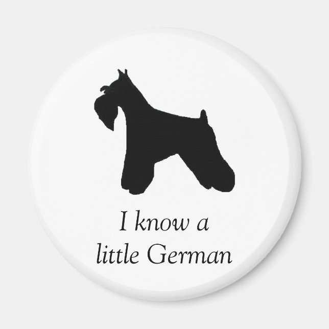 Miniature Schnauzer Magnet (Front)