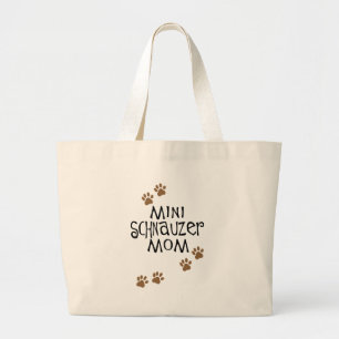 Miniature Schnauzer Mum Large Tote Bag