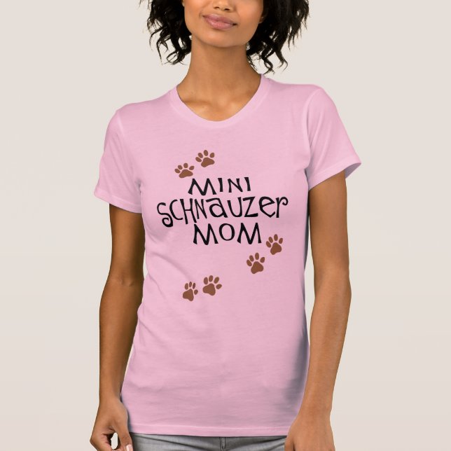 Miniature Schnauzer Mum T-Shirt (Front)