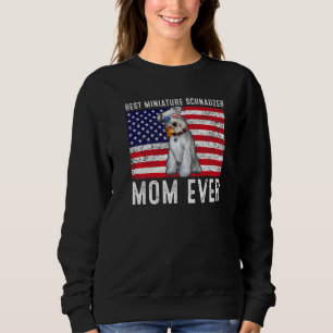 Miniature Schnauzer Mum Usa American Flag Dog Own Sweatshirt