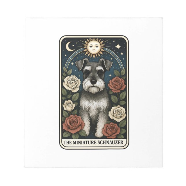 Miniature Schnauzer Notepad (Front)