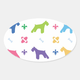 Miniature Schnauzer Oval Sticker