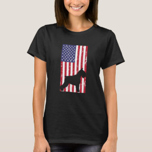 Miniature Schnauzer Patriotic All American USA Fla T-Shirt