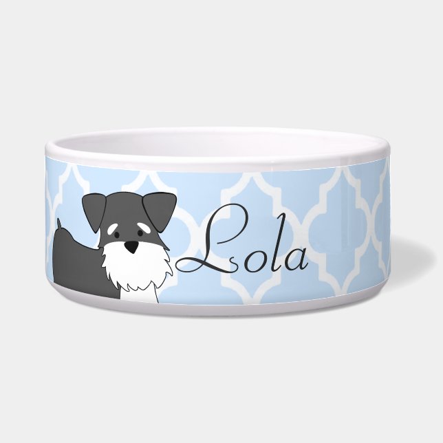 Miniature Schnauzer Pet Bowl (Front)