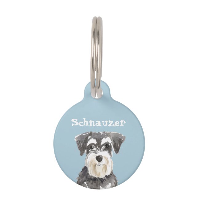 Miniature Schnauzer Pet Tag (Front)