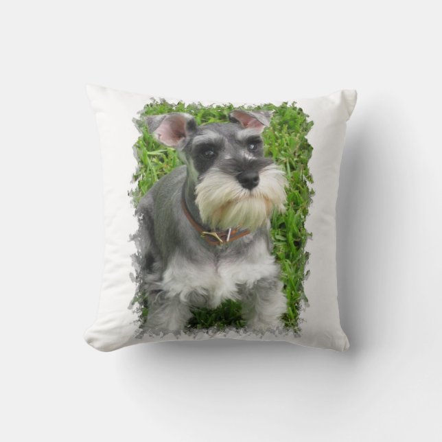 Miniature Schnauzer Pillow (Front)