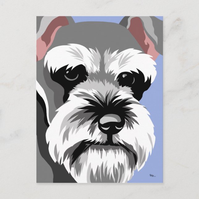 Miniature Schnauzer Postcards (Front)