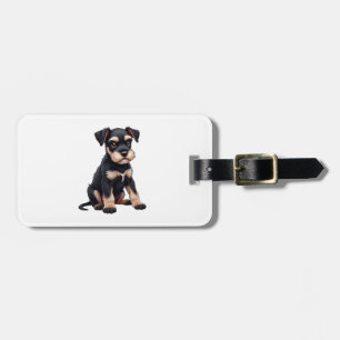 Miniature Schnauzer Puppy (3) Luggage Tag