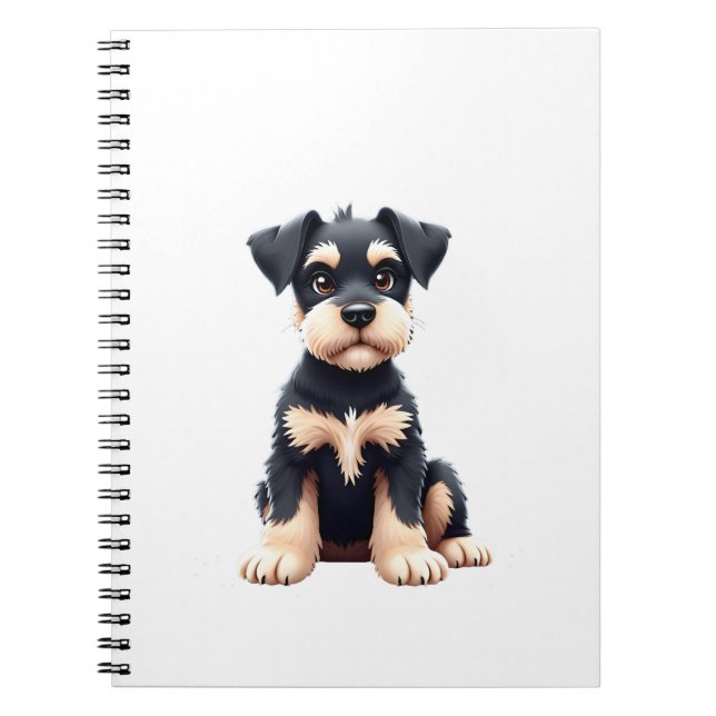 Miniature Schnauzer Puppy  (4) Notebook (Front)
