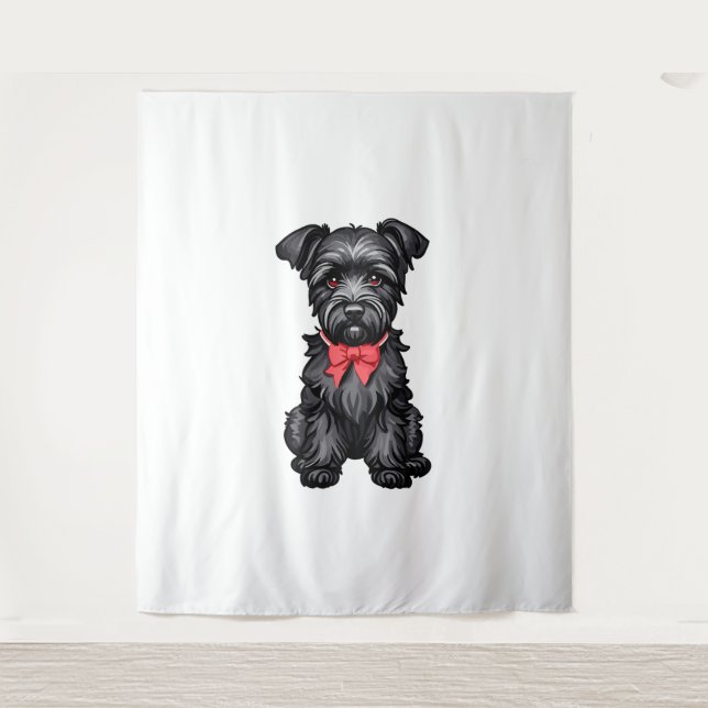 Miniature Schnauzer puppy  Tapestry (Front)