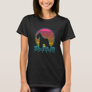 Miniature Schnauzer Retro Vintage 80s Style Dog T-Shirt