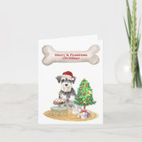 Miniature Schnauzer Santa Hat Christmas