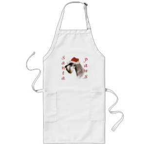 Miniature Schnauzer Santa Paws Long Apron