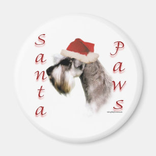 Miniature Schnauzer Santa Paws Magnet