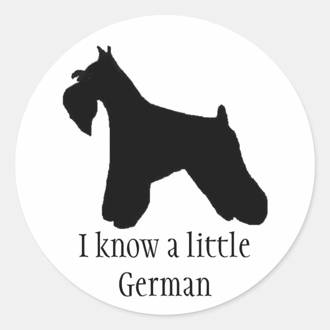 Miniature Schnauzer Sticker (Front)