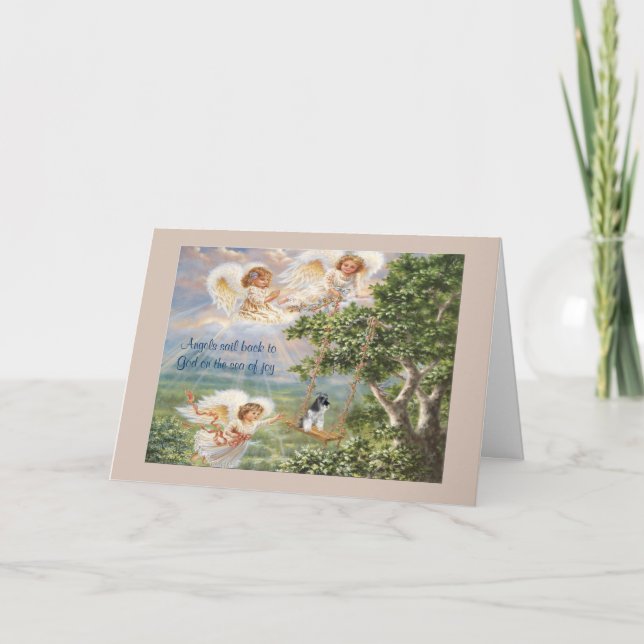 Miniature Schnauzer Sympathy Card (Front)