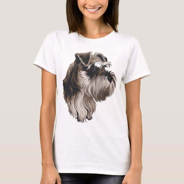 miniature schnauzer T-Shirt (Front)
