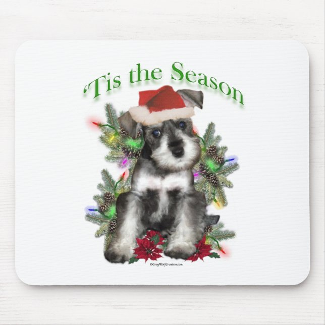 Miniature Schnauzer ‘Tis Mouse Mat (Front)