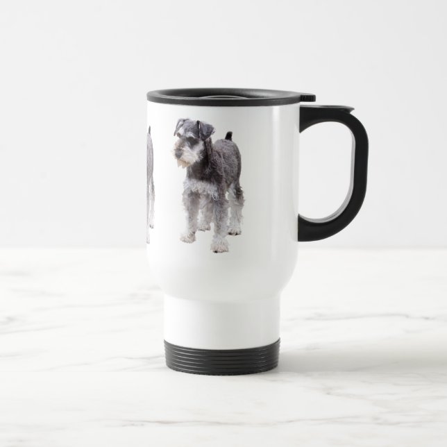 Miniature Schnauzer Travel Mug (Right)