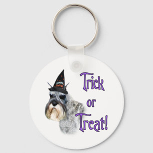 Miniature Schnauzer Trick Key Ring