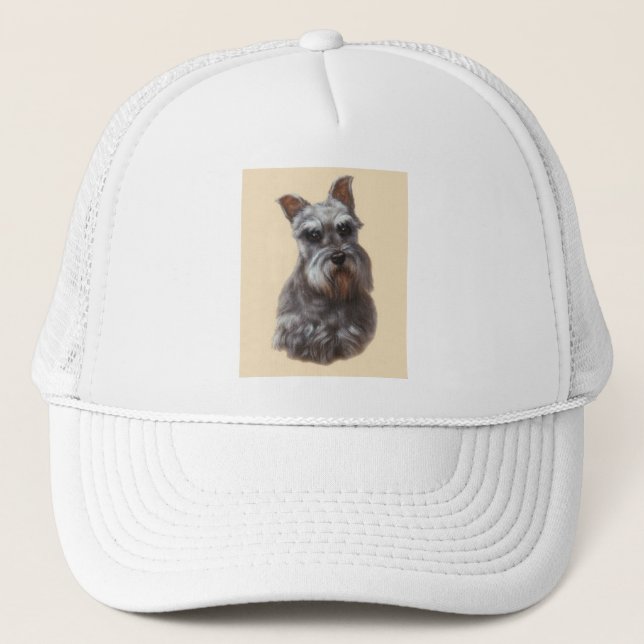 Miniature Schnauzer Trucker Hat (Front)
