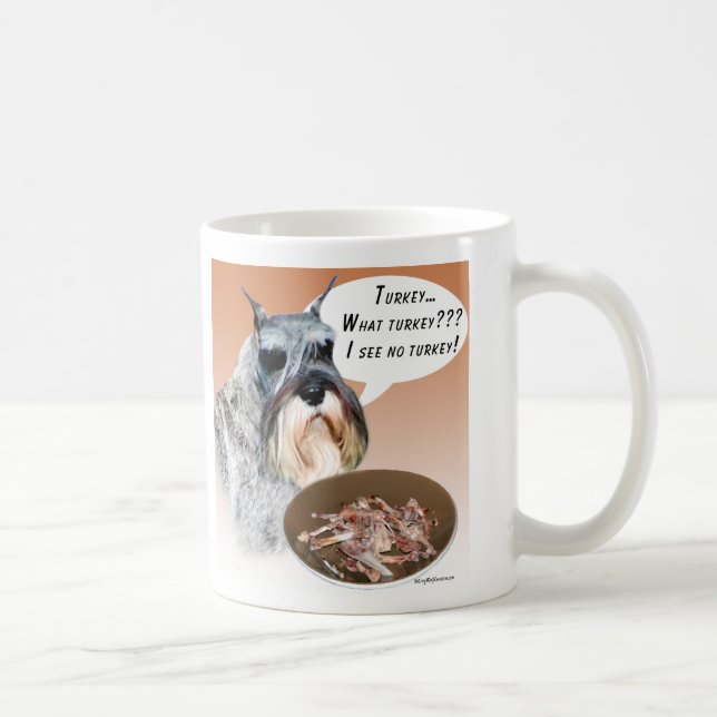 Miniature Schnauzer Turkey Coffee Mug (Right)