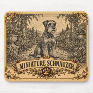 Miniature Schnauzer, Vintage Heritage Dog Mouse Mat