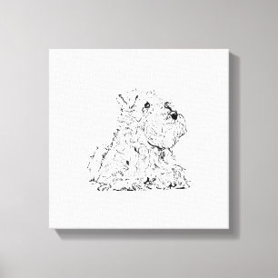Miniature Schnauzer Wall Art – Minimalist