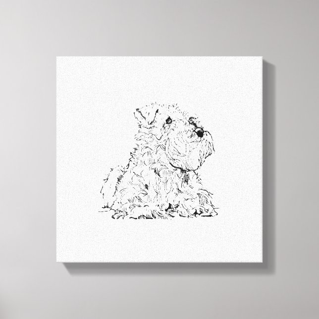 Miniature Schnauzer Wall Art – Minimalist  (Front)