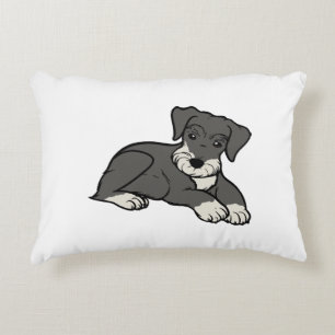 miniature schnuazuer salt and pepper cartoon decorative cushion