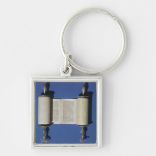 Miniature Torah Scroll, 1765 Key Ring