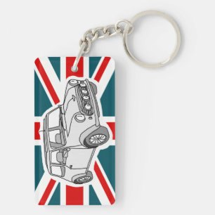 Minicar vintage key ring