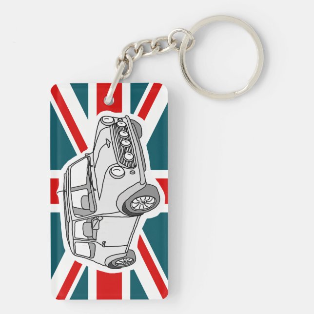 Minicar vintage key ring (Back)