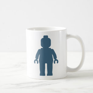 Minifig [Large Navy Blue] by Customise My Minifig Coffee Mug