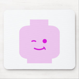 Minifig Winking Head by Customise My Minifig Mouse Mat