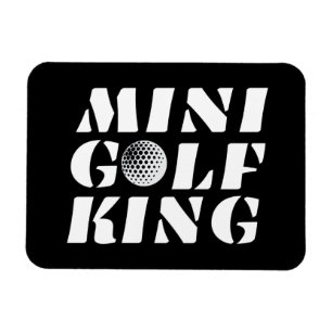 Minigolf King Minigolfer Champion Winner Magnet