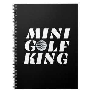 Minigolf King Minigolfer Champion Winner Notebook
