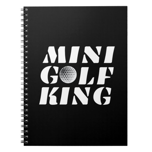 Minigolf King Minigolfer Champion Winner Notebook (Front)