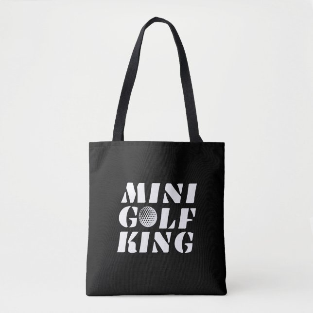 Minigolf King Minigolfer Champion Winner Tote Bag (Front)