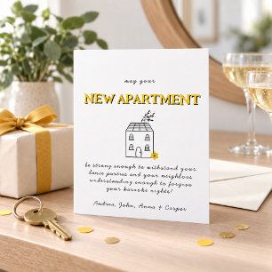 MINIIMALIST  Congrats On Your New Apartment Holiday Card