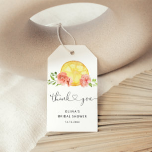 Minima Lemon Bridal Shower Thank you Favour Tags