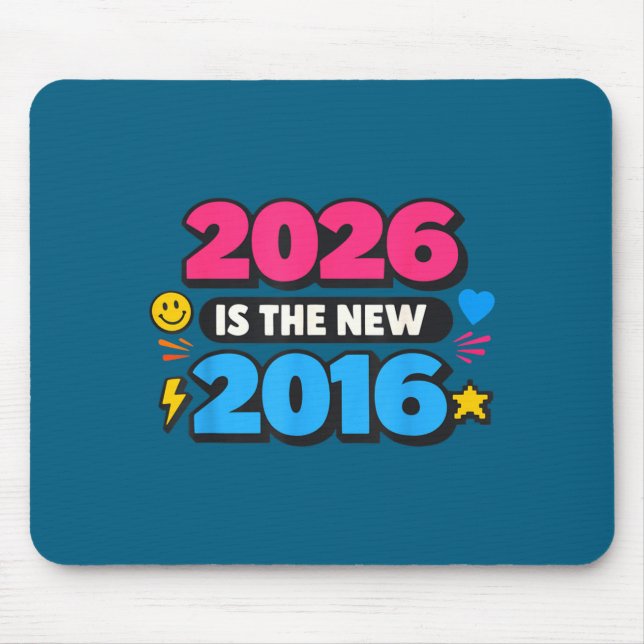 Minimal 2026 New 2016 Internet Nostalgia Mouse Mat (Front)